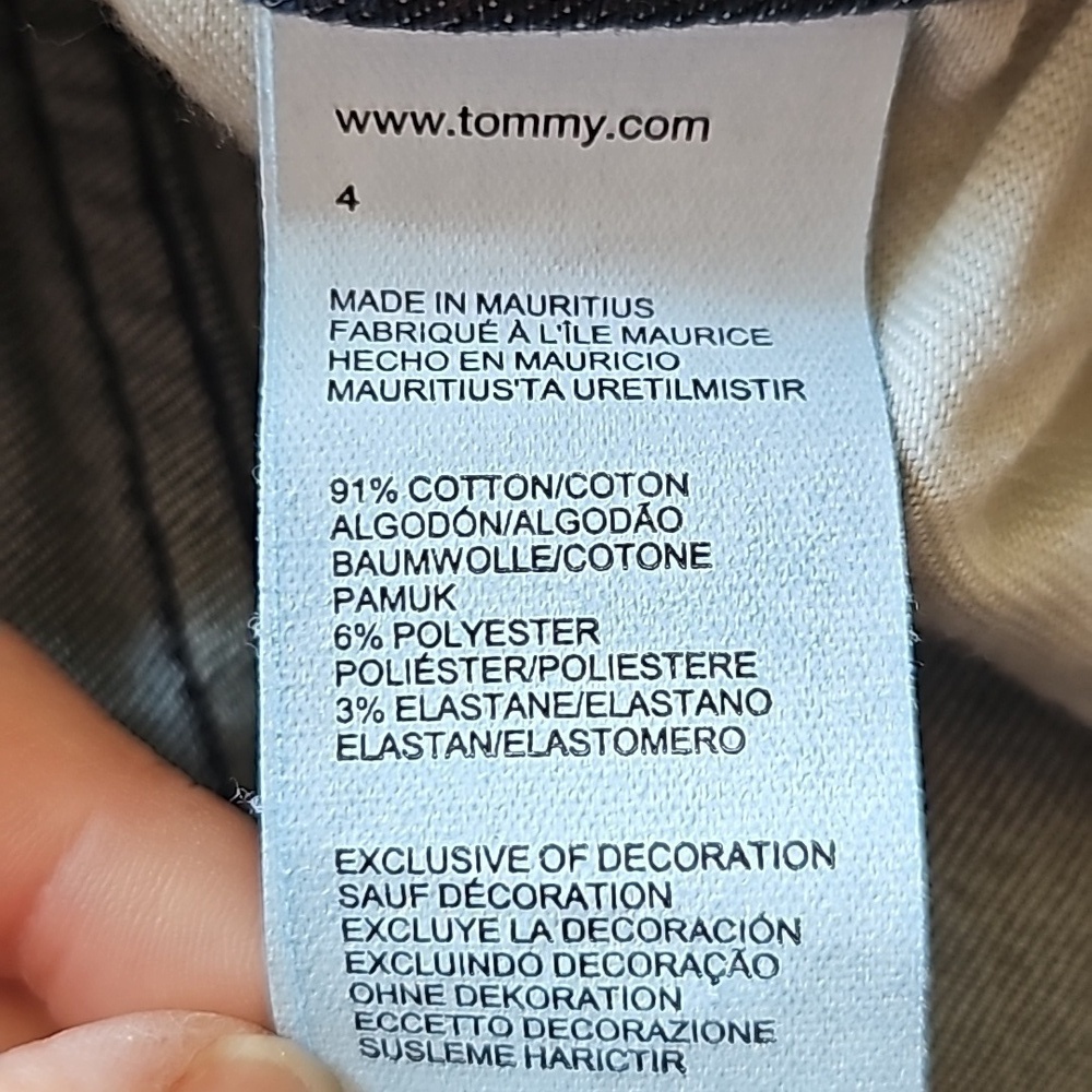 Tommy Hilfiger Darkwash Slim Crop Jeans Sz. 4 - Picture 10 of 10